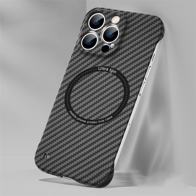 Load image into Gallery viewer, Carbon Fiber Frameless Magnetic Case-0