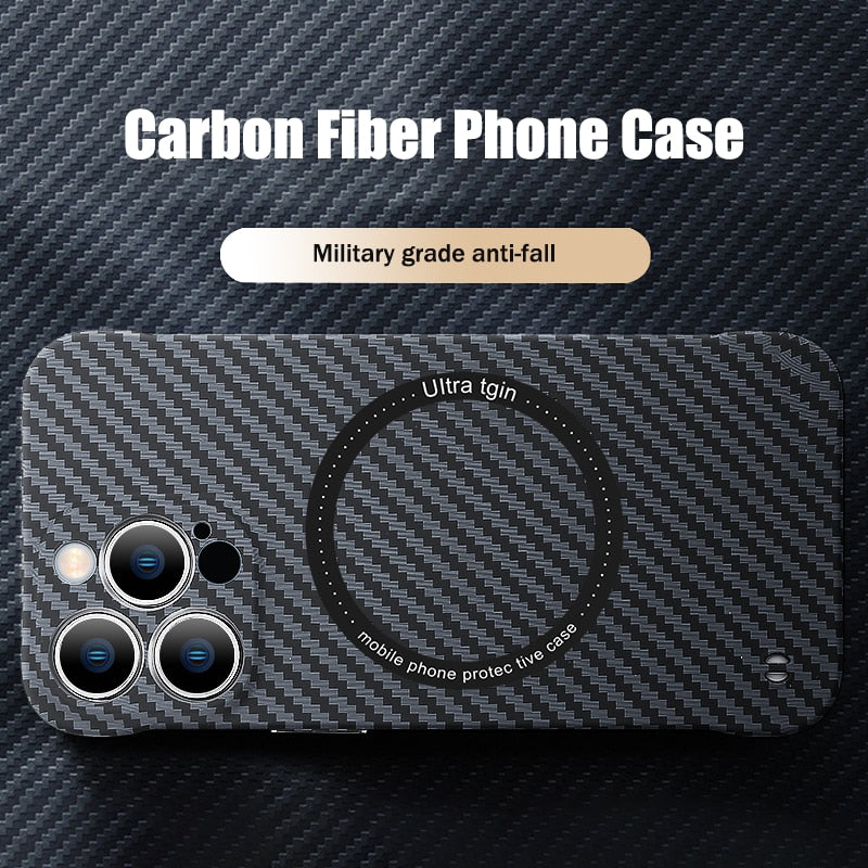 Load image into Gallery viewer, Carbon Fiber Frameless Magnetic Case-11