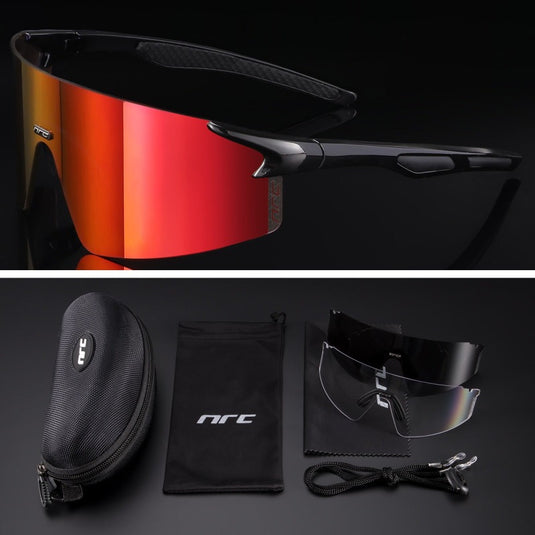NRC 3 Lens UV400 Cycling Sunglasses - Adult - Unisex - KO Adventures