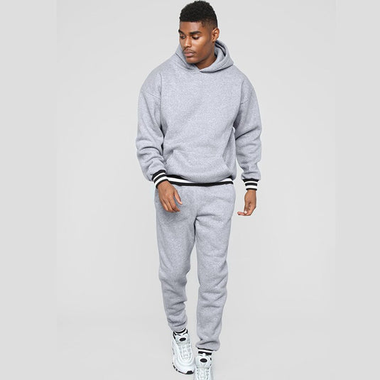 New Men's Tracksuit Jogger Sportswear Autumn Male Hooded Casual Sweatershirts Sweatpants Streetwear Pullover 2 Pcs Sports Suits - KO Adventures