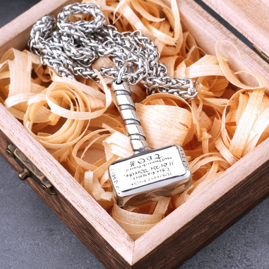 KOAdventures: Adult - Unisex - Vintage Thor Hammer Necklace - KO Adventures