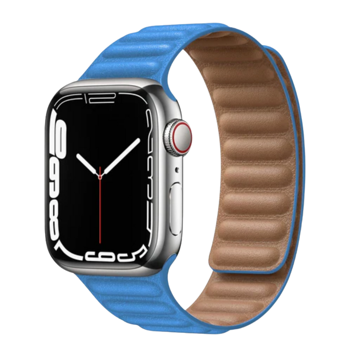 Leather Link Apple Watch Band: