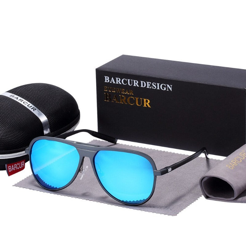 Load image into Gallery viewer, Aluminum Magnesium Polarized Sunglasses blue
