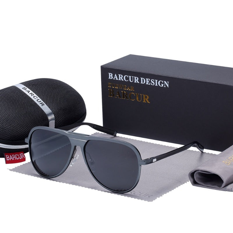 Load image into Gallery viewer, Aluminum Magnesium Polarized Sunglasses black
