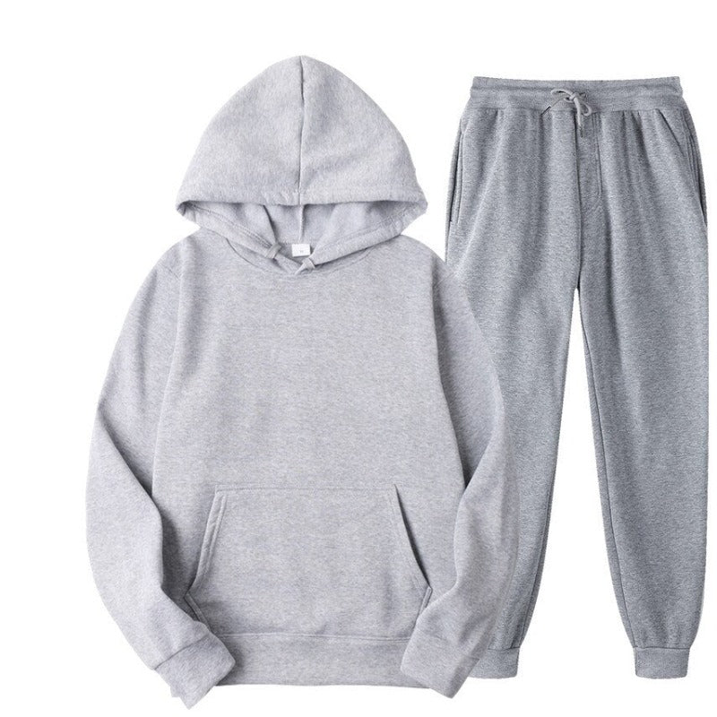 Load image into Gallery viewer, Men&#39;s Tracksuit Jogger Sportswear Casual Sweatershirts Sweatpants Streetwear Pullover Solid Color Fleece Sports Suit Men Sets - KO Adventures

