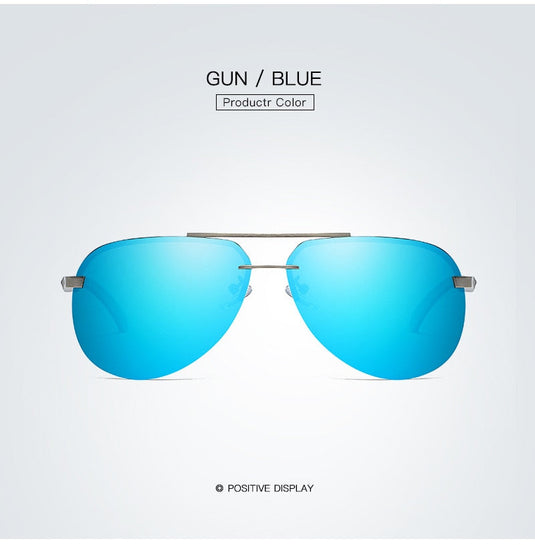 Ice Blue Polarized Aviator Sunglasses