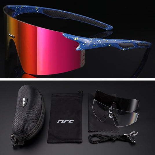 NRC 3 Lens UV400 Cycling Sunglasses - Adult - Unisex - KO Adventures