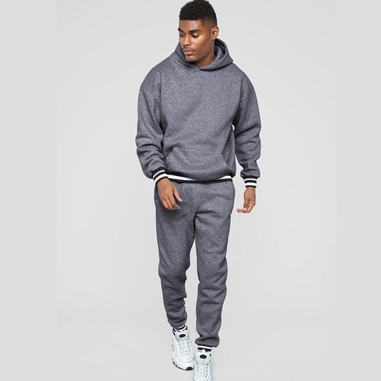 New Men's Tracksuit Jogger Sportswear Autumn Male Hooded Casual Sweatershirts Sweatpants Streetwear Pullover 2 Pcs Sports Suits - KO Adventures